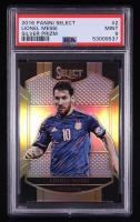 Lionel Messi 2016-17 Select Silver Prizms #2 (PSA 9) at PristineAuction.com
