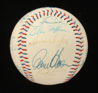2000 Dodgers Logo Baseball Signed by (15) with Adrian Beltre, Chad Krueter, Jim Tracy, Jose Vizcaino (Beckett) at PristineAuction.com