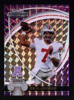 CJ Stroud 2021 Wild Card Alumination Alpha Mosaic Holo Lux #ANA-4 #08/18 RC at PristineAuction.com