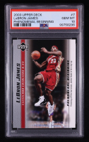 LeBron James 2003-04 Upper Deck Phenomenal Beginning LeBron James #7 RC (PSA 10) at PristineAuction.com