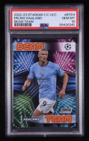 Erling Haaland 2022-23 Stadium Club Chrome UEFA Beam Team #BTEH (PSA 10) at PristineAuction.com
