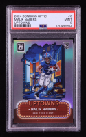 Malik Nabers 2024 Donruss Optic Uptowns #6 RC (PSA 9) at PristineAuction.com