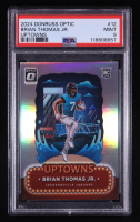 Brian Thomas Jr. 2024 Donruss Optic Uptowns #12 RC (PSA 9) at PristineAuction.com
