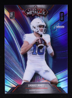Drake Maye 2023 Wild Card American Metallix Wild Light Blue Rainbow Foil #WML-DM #10/15 RC at PristineAuction.com