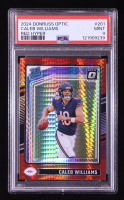 Caleb Williams 2024 Donruss Optic Red Hyper #201 RR RC (PSA 9) at PristineAuction.com
