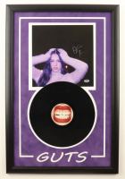 Olivia Rodrigo Signed Custom Framed "Guts" Vinyl Album Cover Display with Record (PSA) at PristineAuction.com