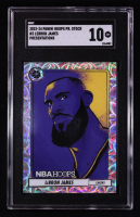 LeBron James 2023-24 Hoops Premium Stock Presentations Premium #3 (SGC 10) at PristineAuction.com