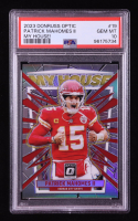 Patrick Mahomes II 2023 Donruss Optic My House! #19 (PSA 10) at PristineAuction.com
