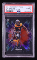 Joe Milton III 2024 Panini Prizm Draft Picks Black Color Blast No Huddle #CB9 RC (PSA 10) at PristineAuction.com