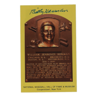 William Jennings Herman Signed Hall of Fame Plaque (Beckett) at PristineAuction.com