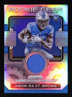 Amon-Ra St. Brown 2021 Panini Prizm Rookie Gear #28 RC at PristineAuction.com