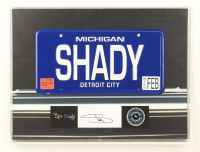 Eminem Signed "The Slim Shady LP" Custom Shadowboxed Cut Display With License Plate (Beckett) at PristineAuction.com