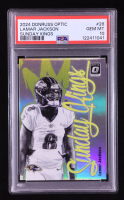 Lamar Jackson 2024 Donruss Optic Sunday Kings #28 (PSA 10) at PristineAuction.com