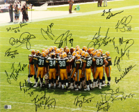 1996 Packers 16x20 Photo Team-Signed by (18) with Brett Favre, Keith Jackson, Fritz Shermer, Santana Dotson (Beckett) at PristineAuction.com