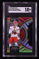 Patrick Mahomes II 2023 Select Prizm Red and Yellow Die Cut #140 (SGC 10) at PristineAuction.com
