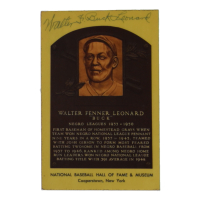 Walter Fenner Leonard Signed Hall of Fame Plaque (Beckett) at PristineAuction.com