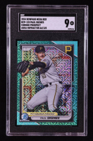Paul Skenes 2024 Bowman Chrome Mega Box Prospects Aqua Refractors #BCP125 RC #66/125 (SGC 9) at PristineAuction.com