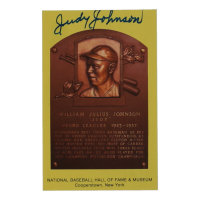 William Julius Johnson Signed Hall of Fame Plaque (Beckett) at PristineAuction.com