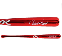 Johnny Bench Signed Rawlings Red Chrome Baseball Bat (Radtke) at PristineAuction.com