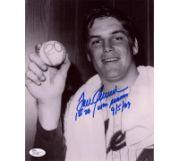 Tom Seaver Signed Mets 8x10 Photo Inscribed "1st 20 Wins Season 9/5/69" (JSA) at PristineAuction.com