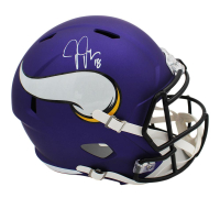 Justin Jefferson Signed Vikings Full-Size Speed Helmet (Beckett) at PristineAuction.com