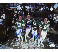 Joe Klecko, Marty Lyons & Abdul Salaam Signed Jets 8x10 Photo (JSA) at PristineAuction.com