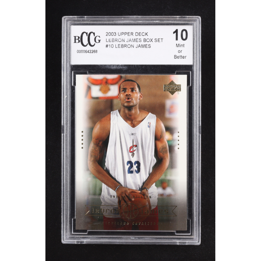 LeBron James/ 2003 Upper Deck LeBron James Box Set One in a Billion #10 (BCCG 10) at PristineAuction.com