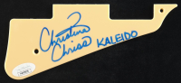 Christina Chriss Signed Electric Guitar Pickguard Inscribed "KALEIDO" (JSA) at PristineAuction.com