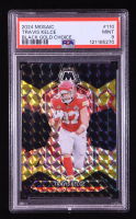 Travis Kelce 2024 Panini Mosaic Choice Black Gold #110 #3/8 (PSA 9) at PristineAuction.com