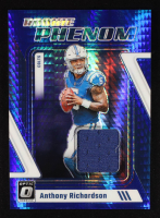 Anthony Richardson 2023 Donruss Optic Rookie Phenoms Jerseys Blue Hyper #2 RC at PristineAuction.com