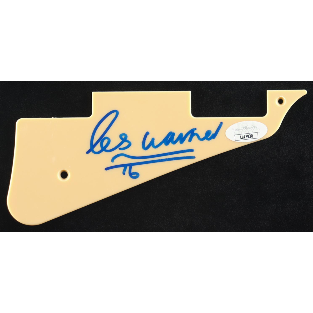 Les Warner Signed Electric Guitar Pickguard (JSA) at PristineAuction.com