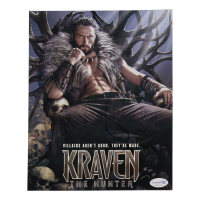 Aaron Taylor-Johnson Signed "Kraven the Hunter" 8x10 Poster (ACOA) at PristineAuction.com
