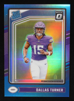 Dallas Turner 2024 Donruss Optic Aqua #224 #120/299 RR RC at PristineAuction.com