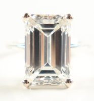 New 9.51 Carats Lab Grown Diamond Ring F, VS1 | Estimated Retail Value: $14,500 (UGL & IGI) at PristineAuction.com