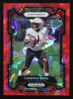 Cameron Ward 2024 Panini Prizm Draft Picks Prizms Red Ice #199 RC at PristineAuction.com