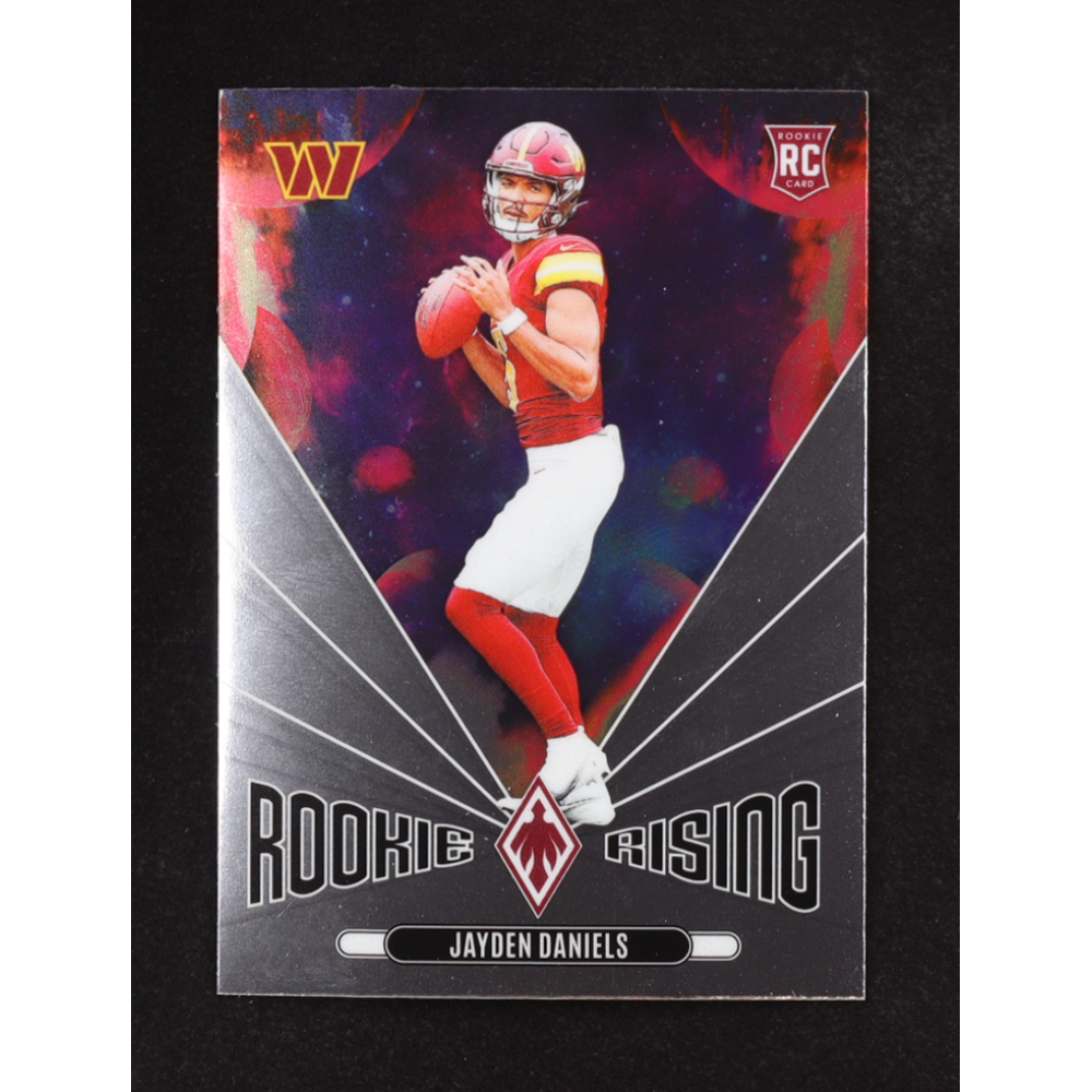 Jayden Daniels 2024 Panini Phoenix Rookie Rising #43 RC at PristineAuction.com