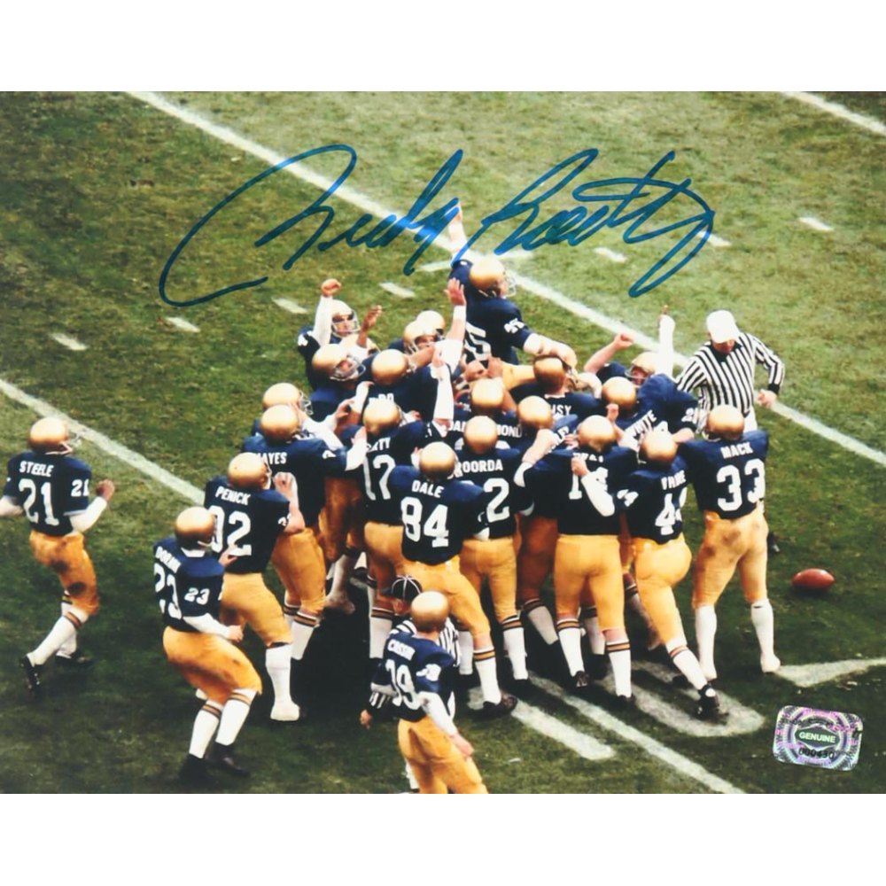 Rudy Ruettiger Signed Notre Dame Fighting Irish 8x10 Photo (Wilder Side of Sports) at PristineAuction.com