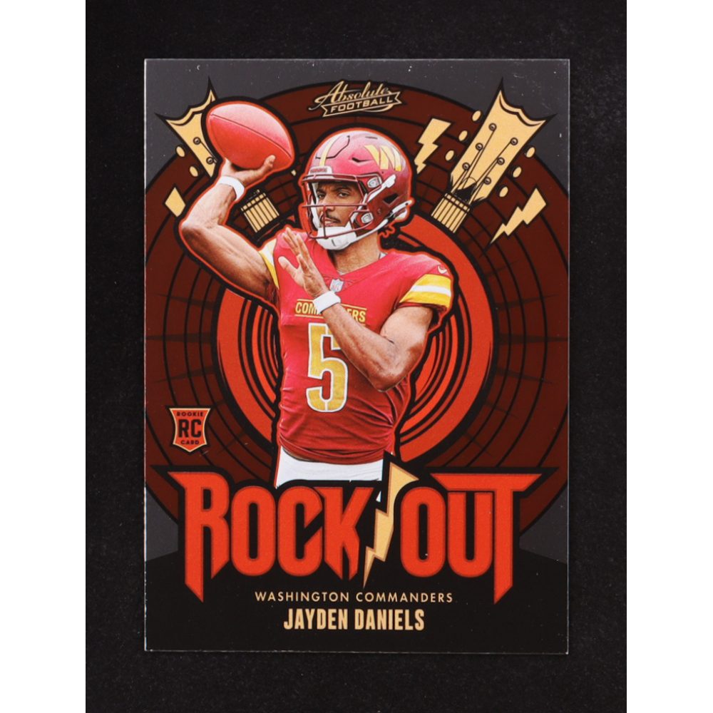 Jayden Daniels 2024 Absolute Rock Out #19 RC at PristineAuction.com