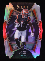 Ja'Marr Chase 2021 Select Prizm Silver Die Cut #147 RC at PristineAuction.com