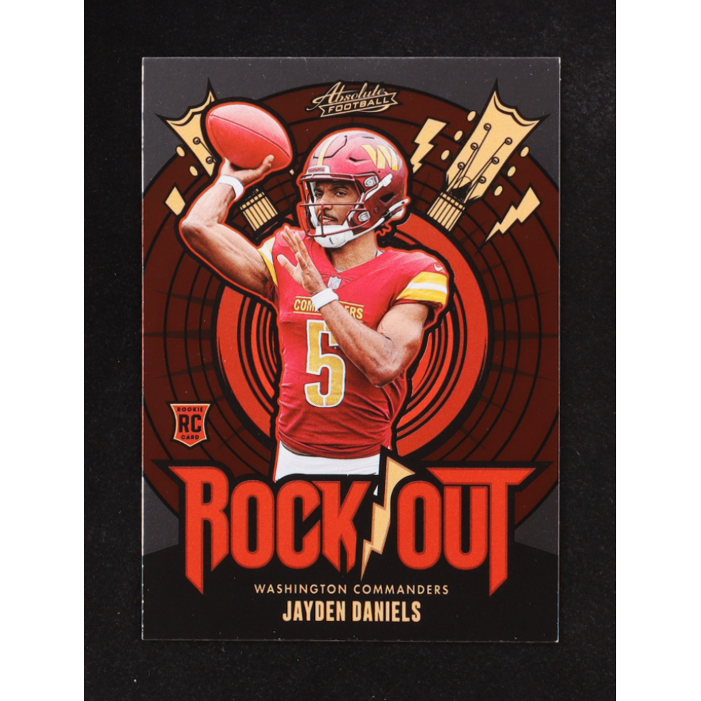 Jayden Daniels 2024 Absolute Rock Out #19 RC at PristineAuction.com