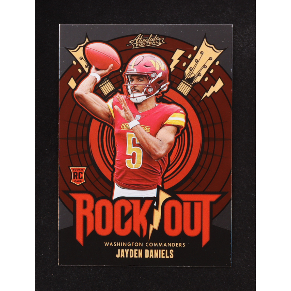 Jayden Daniels 2024 Absolute Rock Out #19 RC at PristineAuction.com