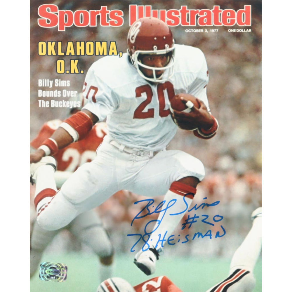 Billy Sims Signed Oklahoma Sooners 8x10 Photo Inscribed "78-Heisman" (Wilder Side of Sports) at PristineAuction.com