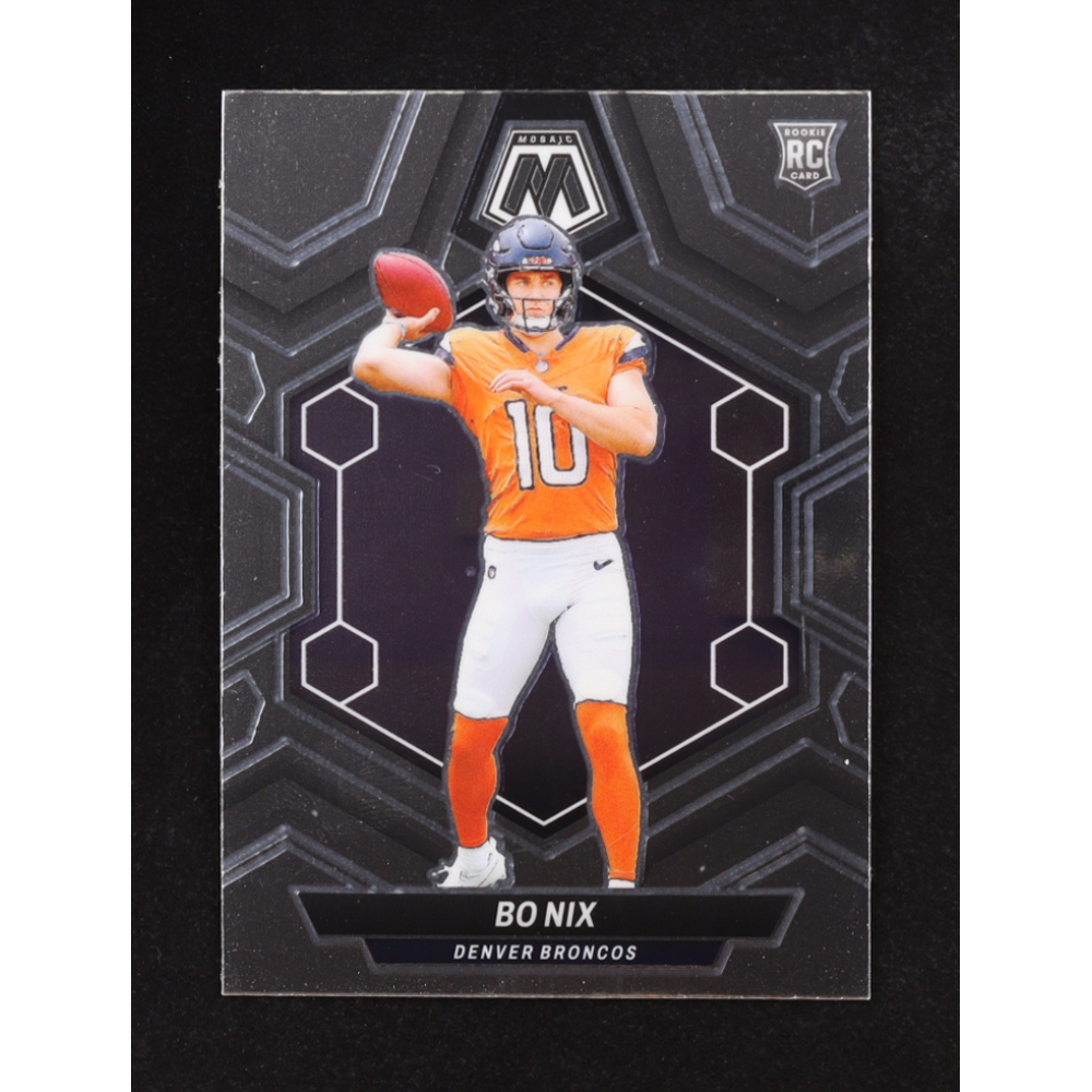 Bo Nix 2024 Panini Mosaic #312 RC at PristineAuction.com