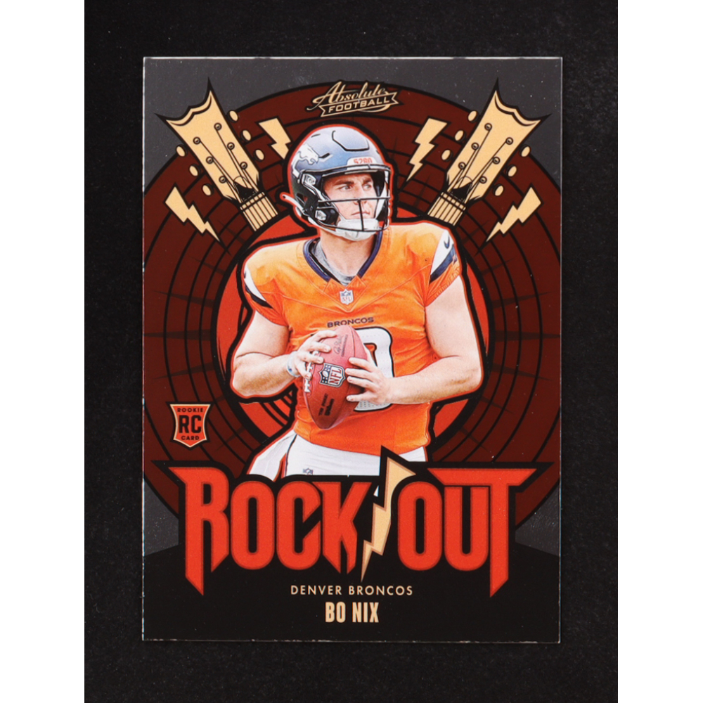Bo Nix 2024 Absolute Rock Out #18 RC at PristineAuction.com