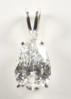 New 4.12 Carats Lab Grown Diamond Pendant G, VVS2 | Estimated Retail Value: $6,700 (UGL & IGI) at PristineAuction.com
