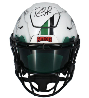 Randy Moss Signed Patriots / Marshall Thundering Herd Full-Size Authentic On-Field Custom Ripped Speedflex Helmet (Beckett) at PristineAuction.com