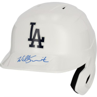 Will Smith Signed Dodgers Full-Size Chrome Alternate Batting Helmet (Fanatics) at PristineAuction.com