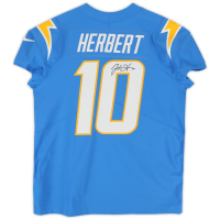 Justin Herbert Signed Chargers Nike Elite Authentic Jersey (Fanatics) at PristineAuction.com