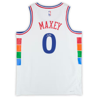 Tyrese Maxey Signed 76ers Nike Authentic Jersey (Fanatics) at PristineAuction.com