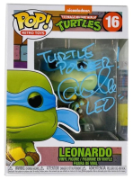 Cam Clarke Signed "Teenage Mutant Ninja Turtles" #16 Leonardo Funko Pop! Vinyl Figure Inscribed "LEO" & "Turtle Power" (JSA) at PristineAuction.com